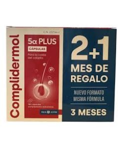 COMPLIDERMOL 5A PLUS  180 CAPSULAS (2+1 GRATIS)