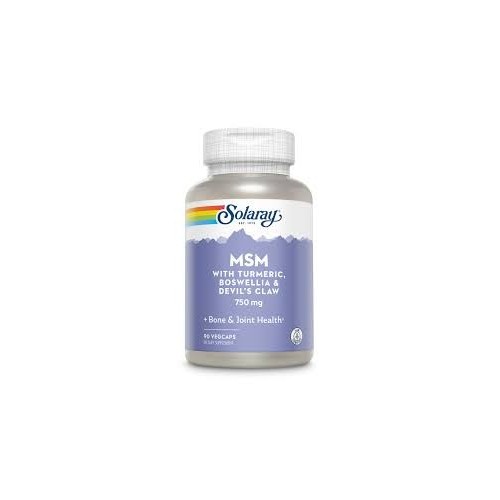 Solaray Msm W/turmeric, Boswellia & Devil's Claw 90 Cápsulas – imagen 2