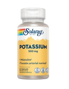 SOLARAY POTASSIUM 500 MG 60 VEGCAPS