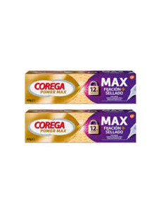 COREGA MAX FIJACION + SELLADO ADHESIVO PROTESIS DENTAL 2 ENVASES 40 G