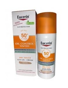 EUCERIN SUN PROTECTION SPF 50+ OIL CONTROL TINTED  1 TUBO 50 ML COLOR MEDIO