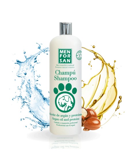 MENFORSAN CHAMPU PERROS ACEITE DE ARGAN Y PROTEINAS 300ML