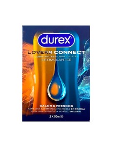 DUREX LOVERS CONNECT LUBRICANTES CALOR&FRESCOR 2X50 ML