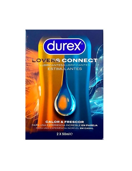 DUREX LOVERS CONNECT LUBRICANTES CALOR&FRESCOR 2X50 ML