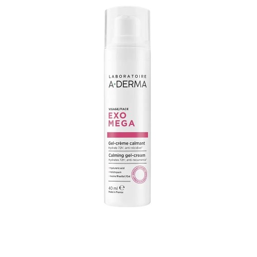 A-derma Exomega Gel-crema Facial Calmante 1 Envase 40ml