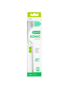 CEPILLO DENTAL SONICO GUM SONIC DAILY 1 UNIDAD COLOR BLANCO