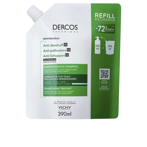 Vichy Dercos Recambio Ecorefill Champu Ds Anticaspa Cabello Normal A Graso 390ml – imagen 2