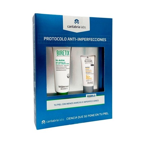 Cantabria Labs Pack Biretix Tri-active 50ml + Heliocare Acnimat 15ml