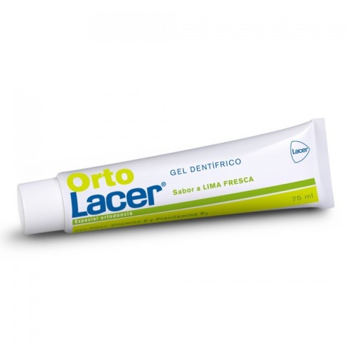Orto Lacer Ortodoncia Gel Dentifrico 75ml Sabor Lima Fresca