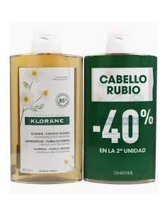 KLORANE DUPLO CHAMPU CAMOMILA 2 X 400ML