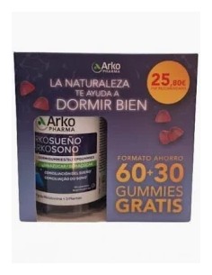 ARKOPHARMA ARKOSUEÑO DORMIGUMMIES  30 CARAMELOS DE GOMA + 60 CARAMELOS DE GOMA