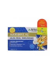 Comprar Arkoreal Jalea Real Inmunidad Sin Azucar 20 Ampollas 15ml a precio online