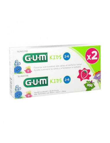 Gum Kids Duplo Gel Dentífrico 2 x 75ml