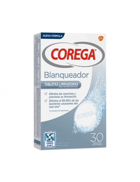 Comprar Corega Blanqueador 30 Tabletas a precio online