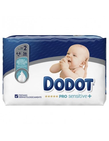 Comprar Dodot Pañal Infantil Pro Sensitive Talla 2 4-8kg 36 Unidades a  precio online