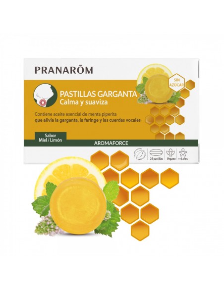 PRANAROM PASTILLAS GARGANTA MIEL 24 PASTILLAS