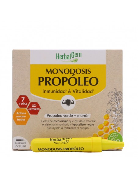 HERBALGEM PROPOLEO MONODOSIS BIO 7 X 10ML