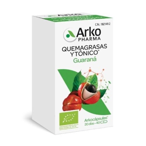 Arkocapsulas Guarana Bio 40 Capsulas