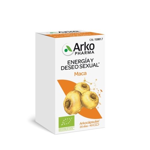 Arkopharma Arkocápsulas Maca Bio 40 Cápsulas – imagen 2