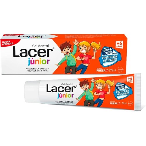 Lacer Junior Gel Dental 75ml Sabor Fresa