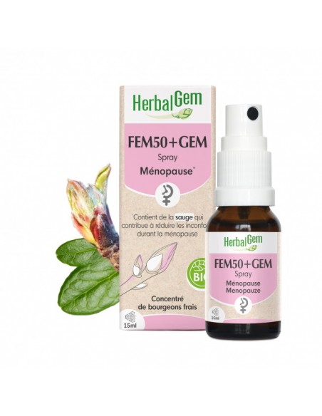 PRANAROM HERBALGEM FEM50+ GEM SPRAY 15ML