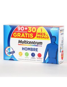 MULTICENTRUM HOMBRE  90 COMPRIMIDOS + 30 COMPRIMIDOS PACK PROMOCIONAL