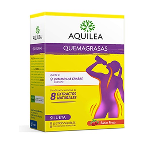 Aquilea Quemagrasas 15 Sticks Solubles Sabor Fresa