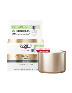 EUCERIN HYALURON FILLER+ ELASTICITY NOCHE  1 ENVASE 50 ML REFILL